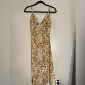 Forever 21 Yellow and Brown Floral Dress